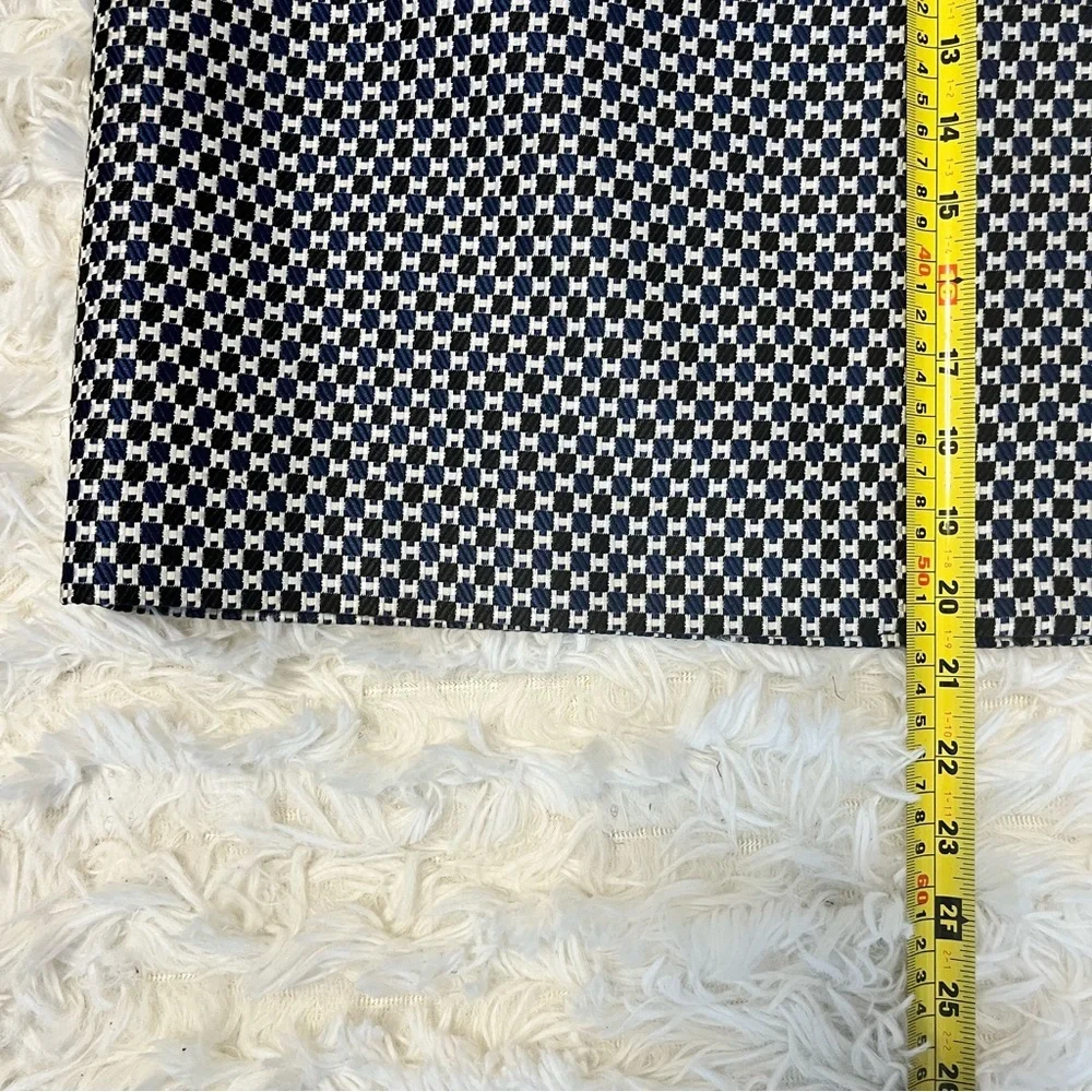 Ann Taylor Women's Black and Blue Plaid Pencil Office Skirt Size 10-Fall Winter - Picture 11 of 12